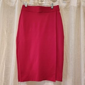 Liz Claiborne Ponte Mid Rise Midi Pencil Skirt, Size Petite Small